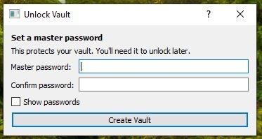 Password Safe – new entry form